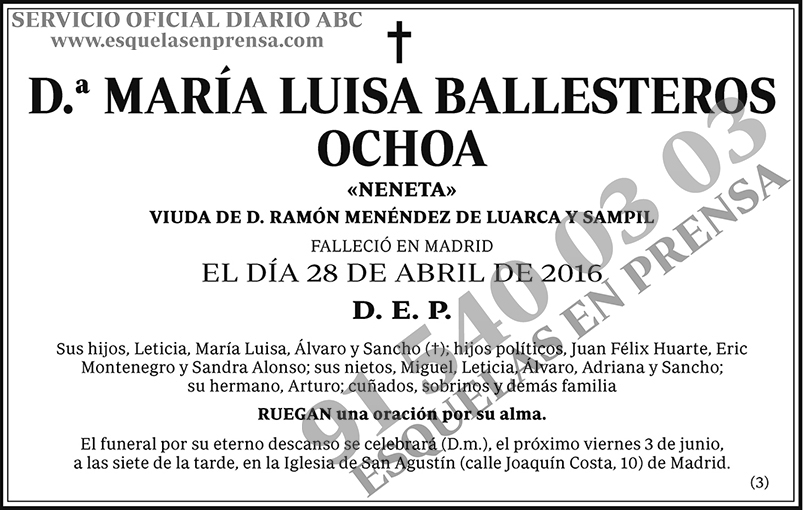 María Luisa Ballesteros Ochoa